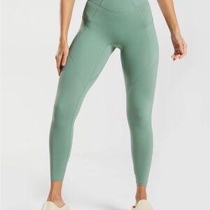 GYMSHARK WHITNEY green everyday pocket leggings
